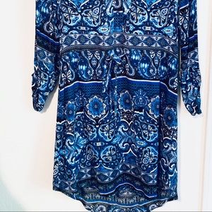 Paisley/Patterned Shirt Dress